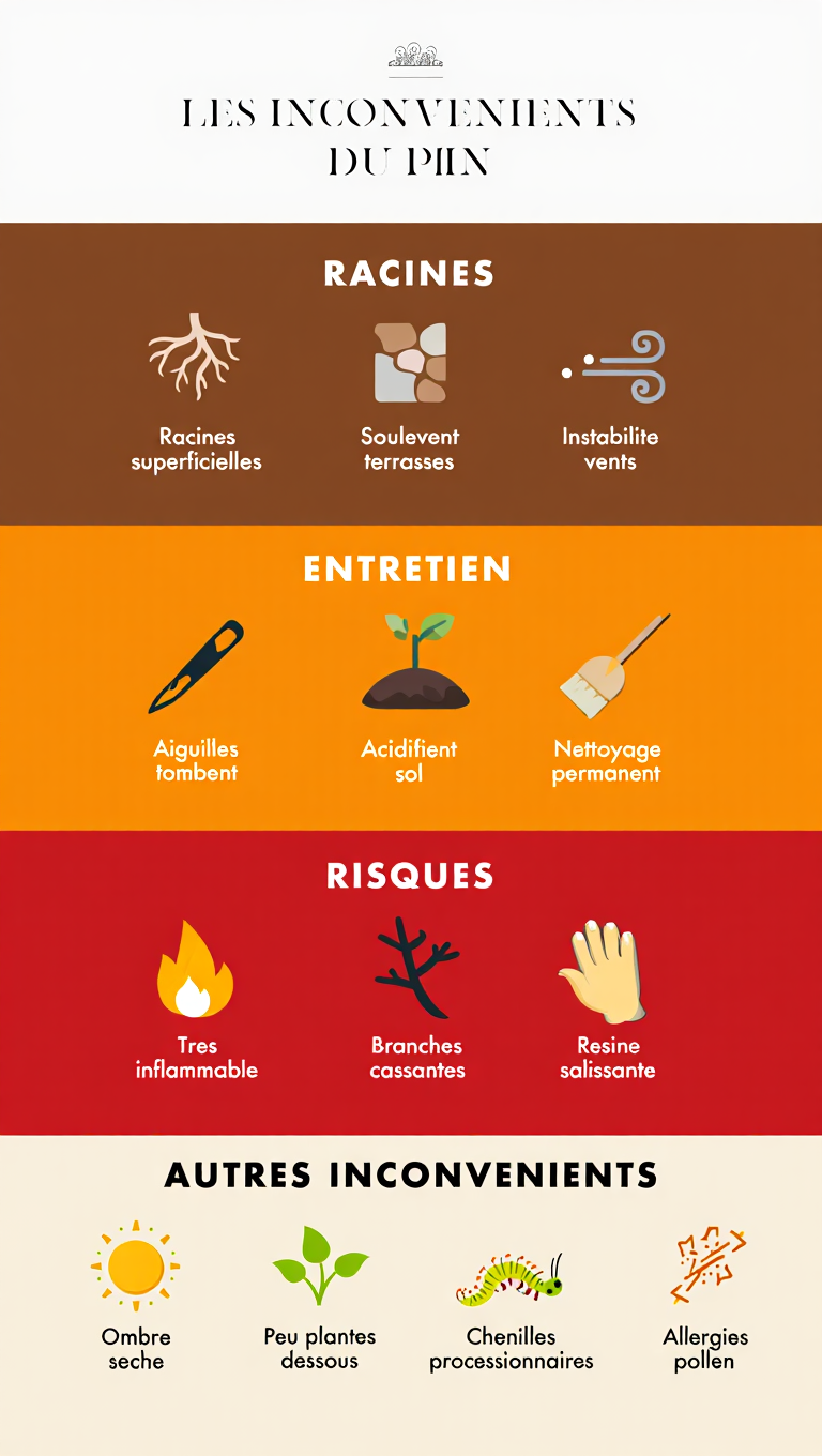 Inconvénients du pin